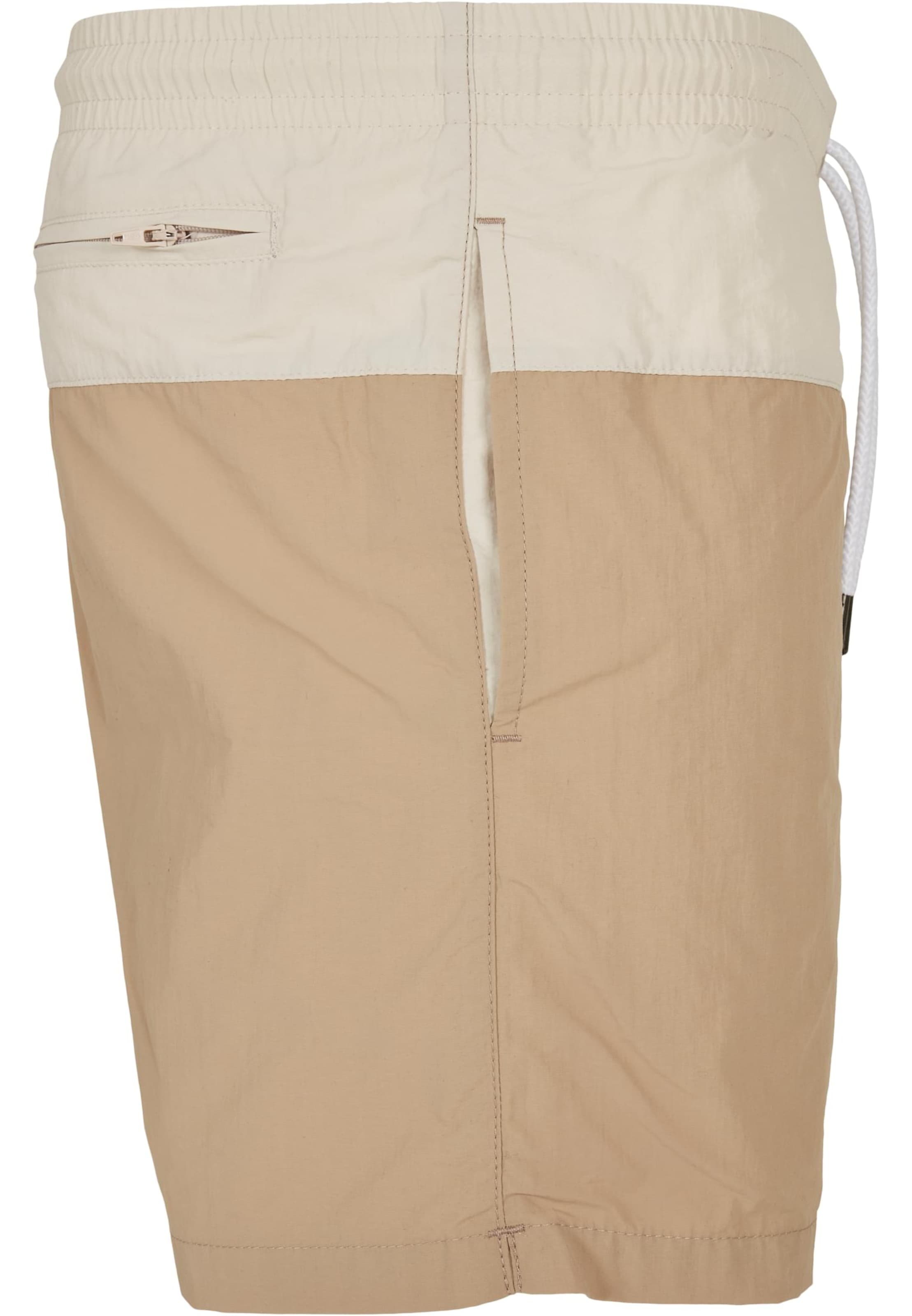 Urban Classics Plavecké šortky – béžová