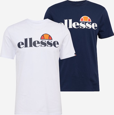 ELLESSE Tričko 'Prado' - námornícka modrá / oranžová / červená / biela, Produkt