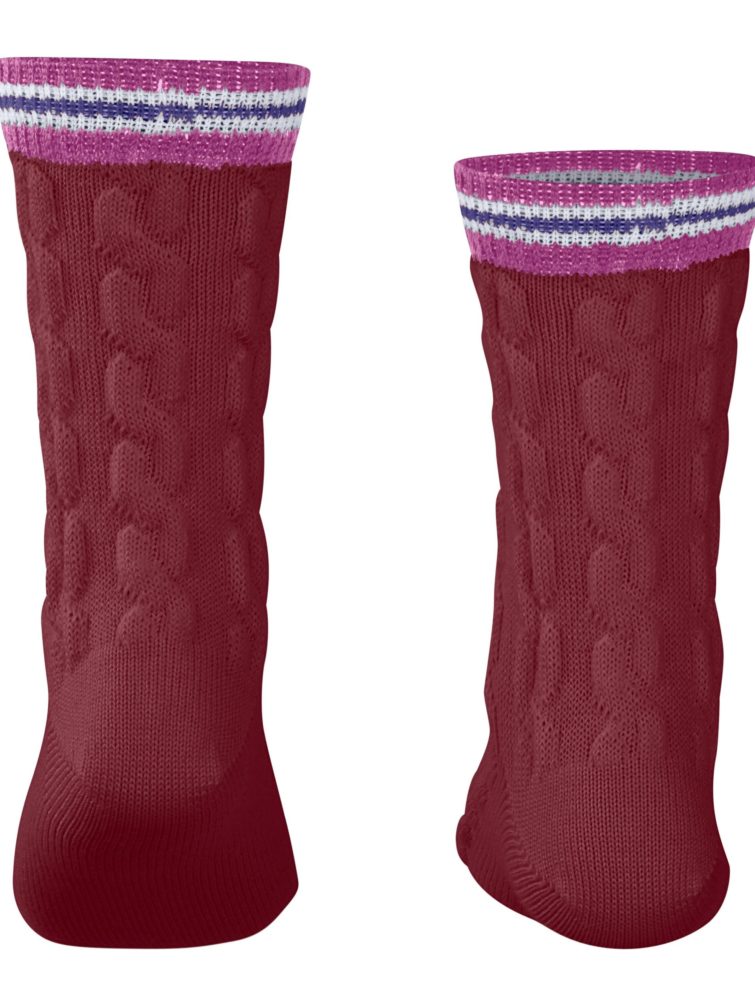 FALKE Socken 'Preppy Cable'‌‌‌‌ in Rot