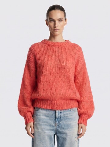 americandreams Oversized Sweater 'Leonnie' in Orange