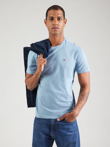 T-Shirt 'SALIS' NAPAPIJRI en bleu : devant
