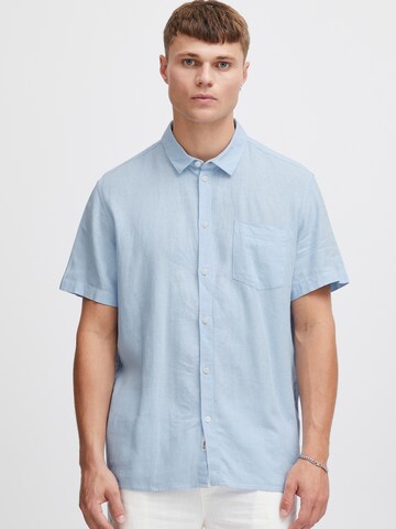 !Solid Slim fit Button Up Shirt 'Allan' in Blue: front