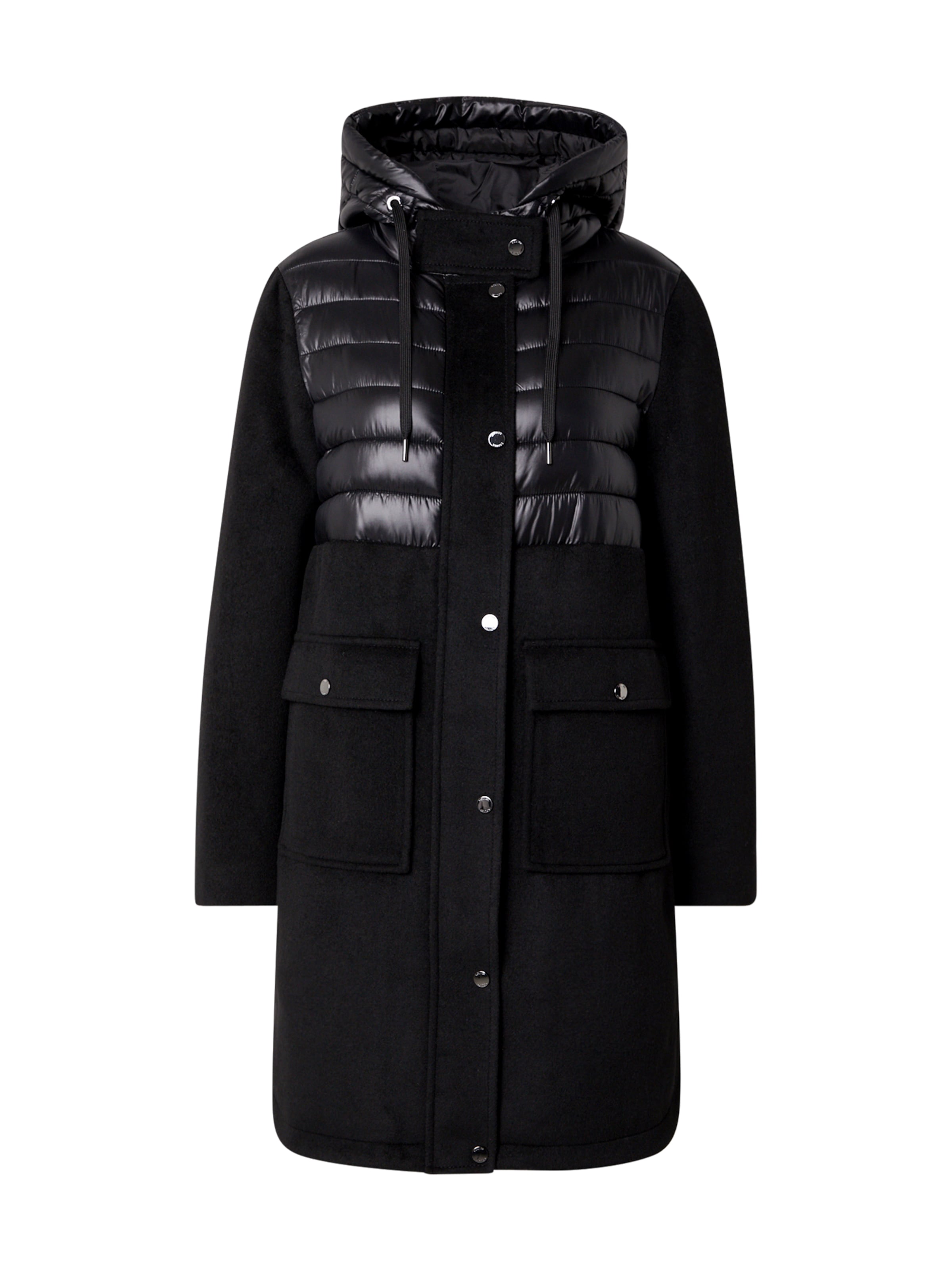 s.Oliver Übergangsmantel in Schwarz: Vorderseite