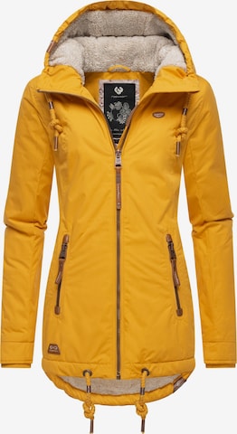 Ragwear Performance Jacket 'Zuzka' in Yellow: front