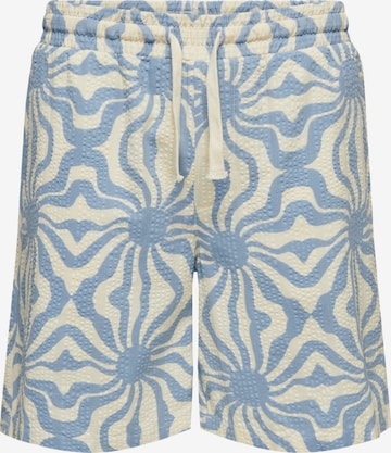 Only & Sons Loosefit Broek 'Cruz ' in Beige: voorkant