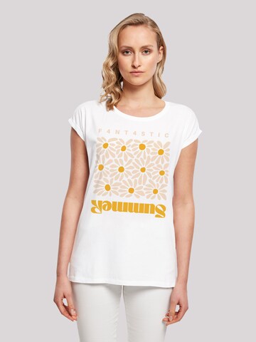 F4NT4STIC Shirt 'Summer Sunflower' in Weiß: predná strana