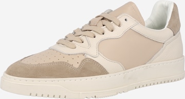 DAN FOX APPAREL Platform trainers 'Enzo' in Beige: front