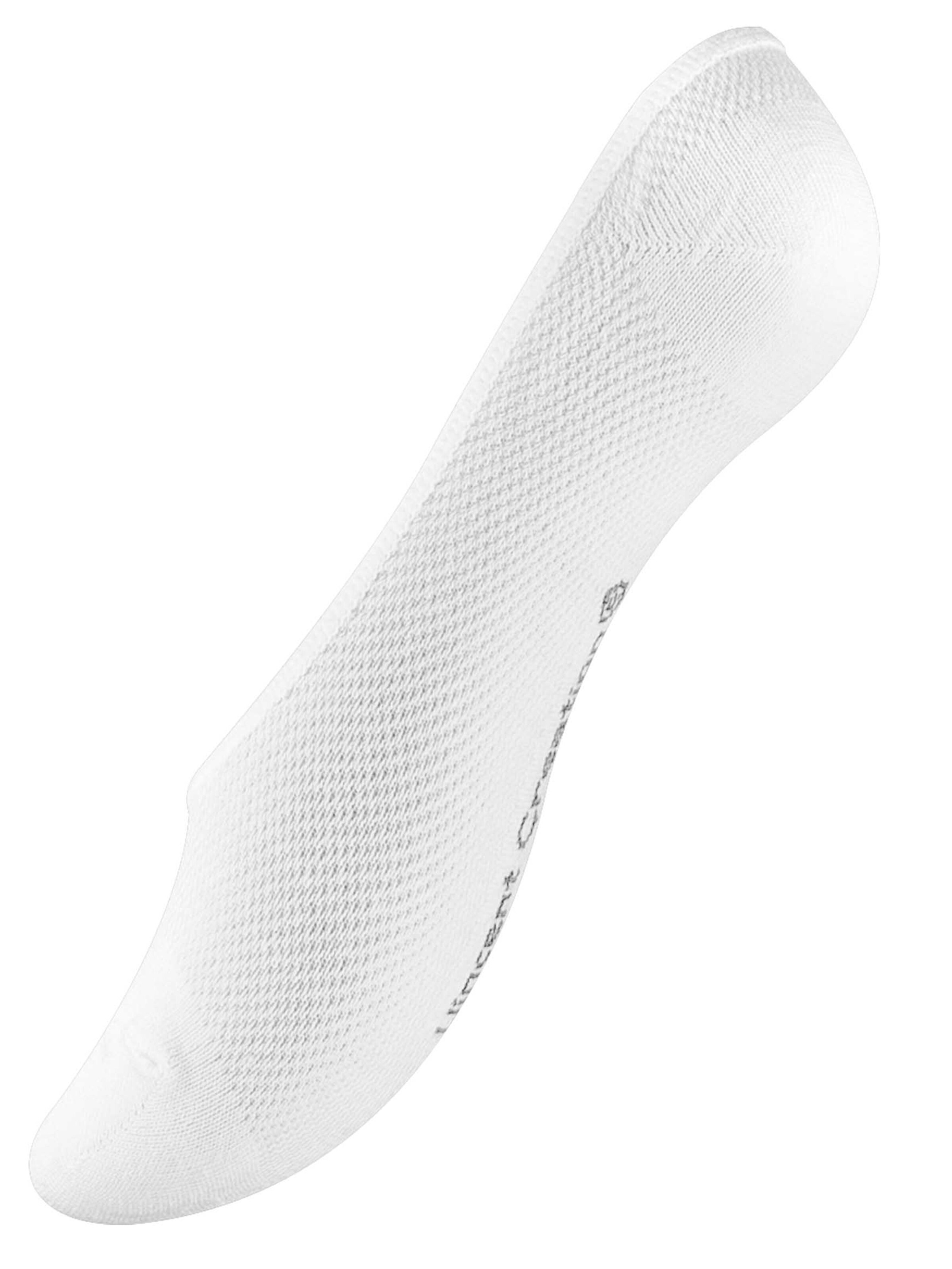 Vincent Creation - Meias curtas 'Footies' em branco