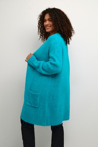 KAFFE CURVE Knit Cardigan 'Lioma' in Blue