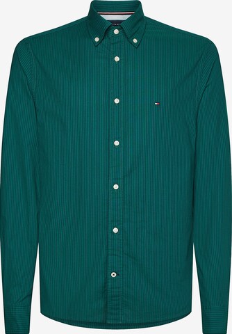 TOMMY HILFIGER Button Up Shirt in Green: front