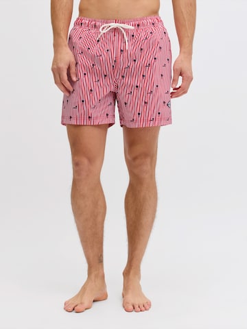 JACK & JONES - Bermudas 'JPSTMAUI BREEZE' en rojo: frente