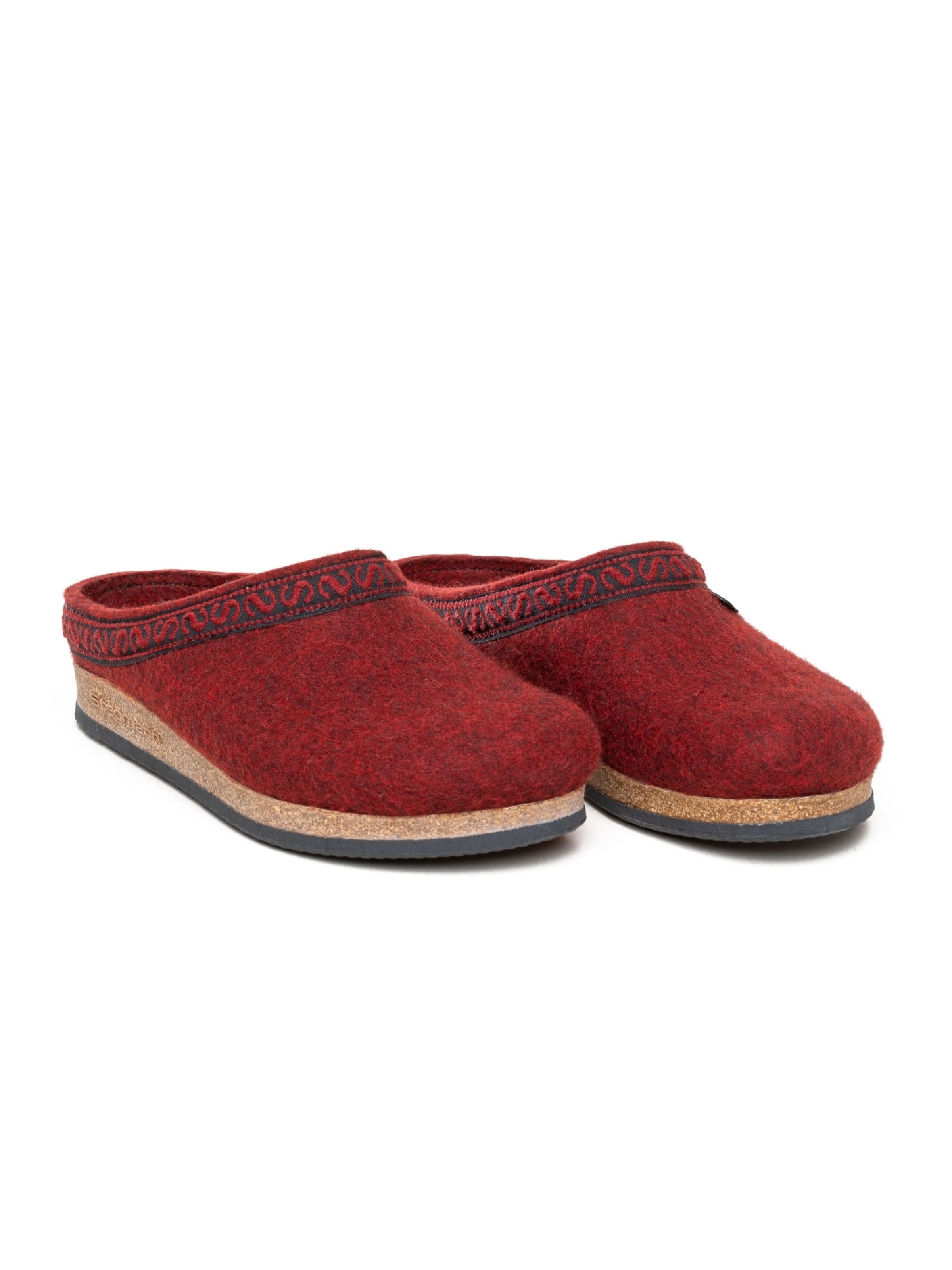 Stegmann Clogs 'Filzclogs Stegmann 108' in Red