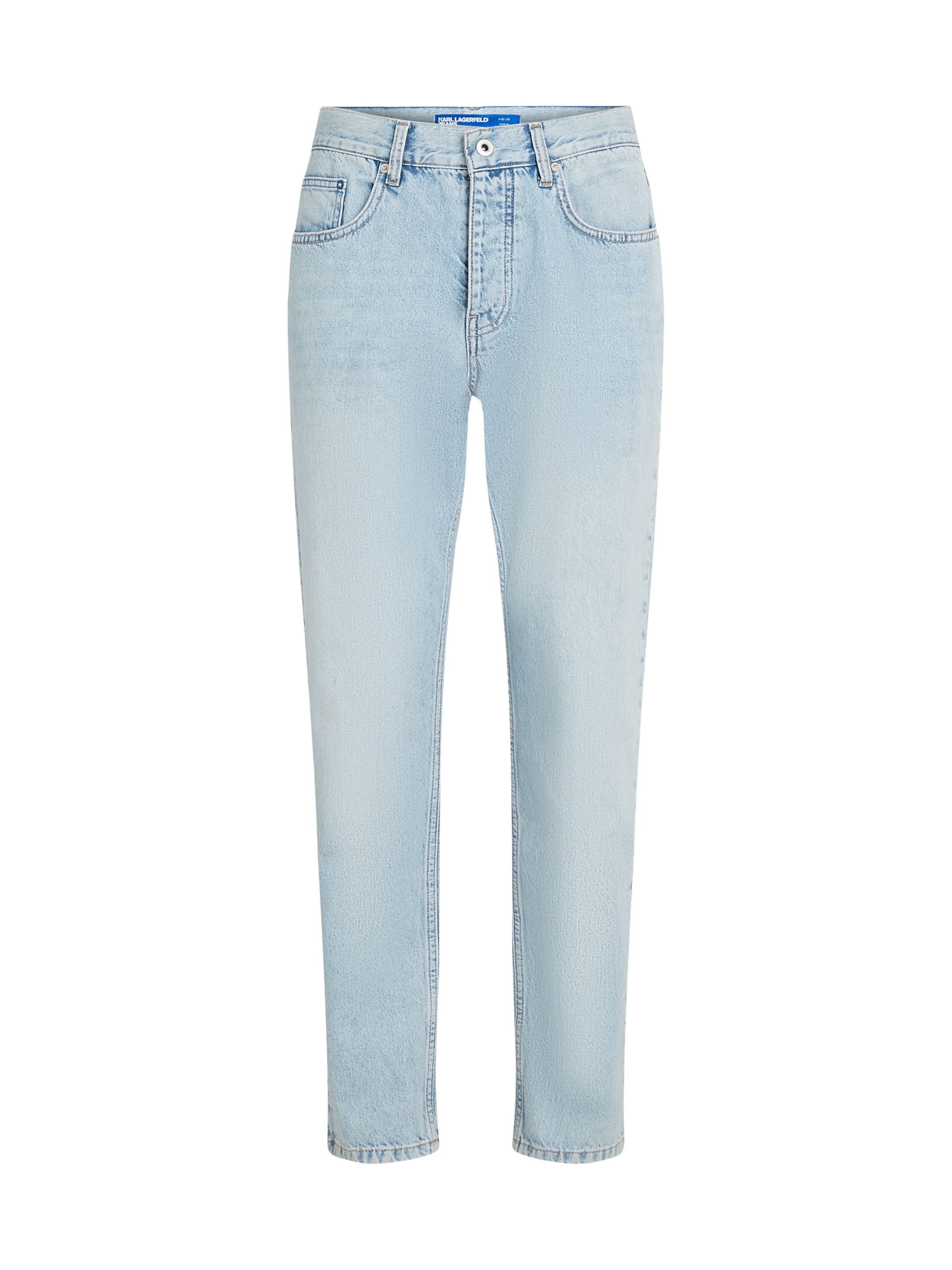 KARL LAGERFELD JEANS Alt kitsenev Teksapüksid, värv sinine: eest vaates