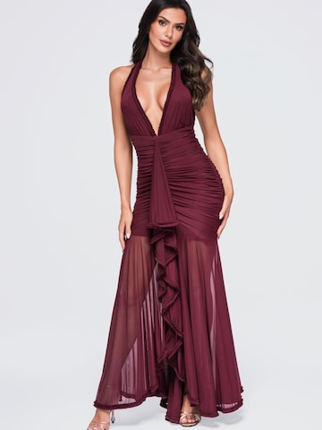 Ombre Abendkleid‌‌‌‌‌ in Rot