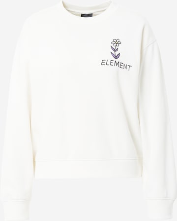 Sweat-shirt ELEMENT en blanc : devant