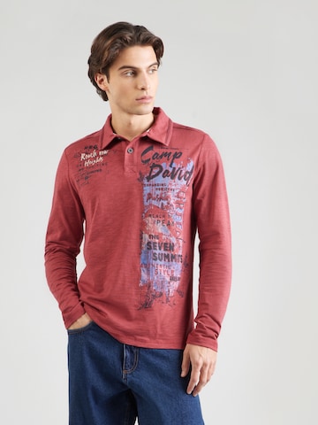 CAMP DAVID Shirt in Red: front