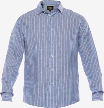 Le Temps Des Cerises Regular fit Business Shirt in Blue: front