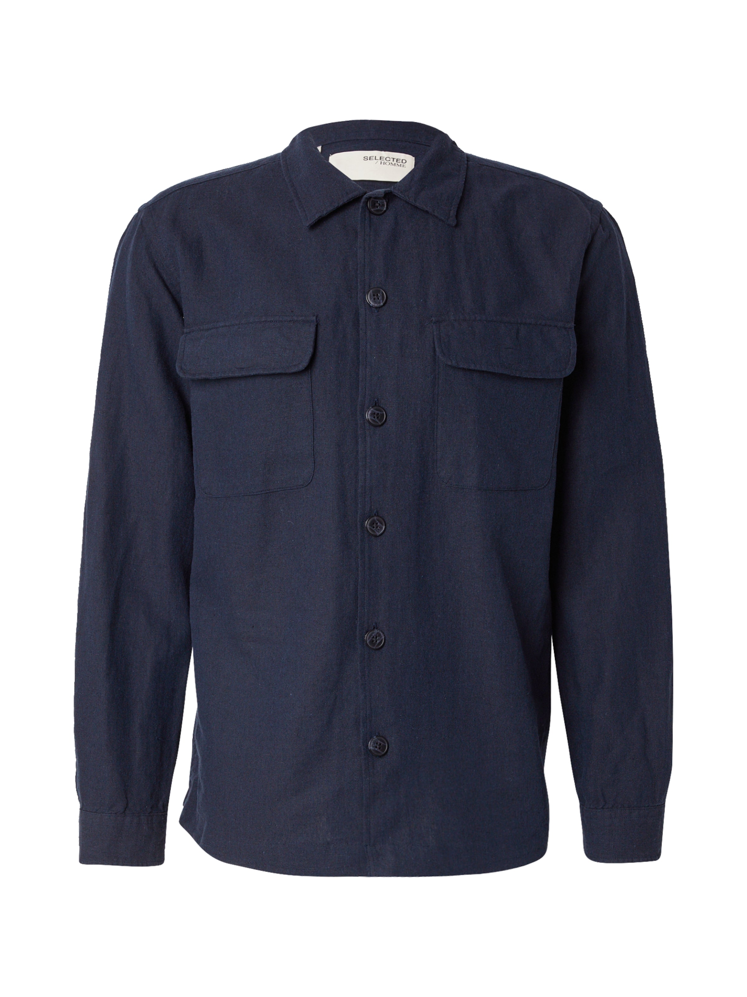 SELECTED Comfort Fit Skjorta 'SLHLEROY' i blå: framsida