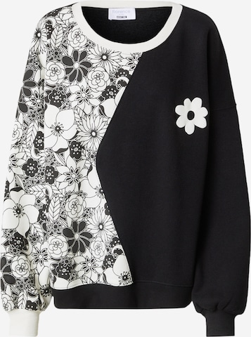 florence by mills exclusive for ABOUT YOU Sweatshirt 'June' in Zwart: voorkant