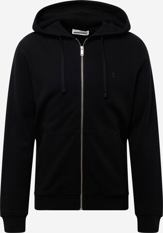 ARMEDANGELS Zip-Up Hoodie 'Saromian' in Black: front