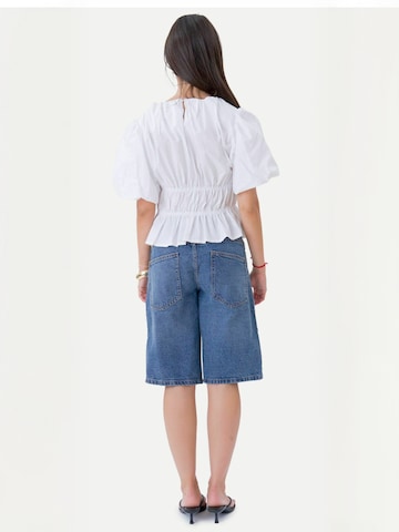 TEESHOPPEN Top ' Valentina ' in Wit