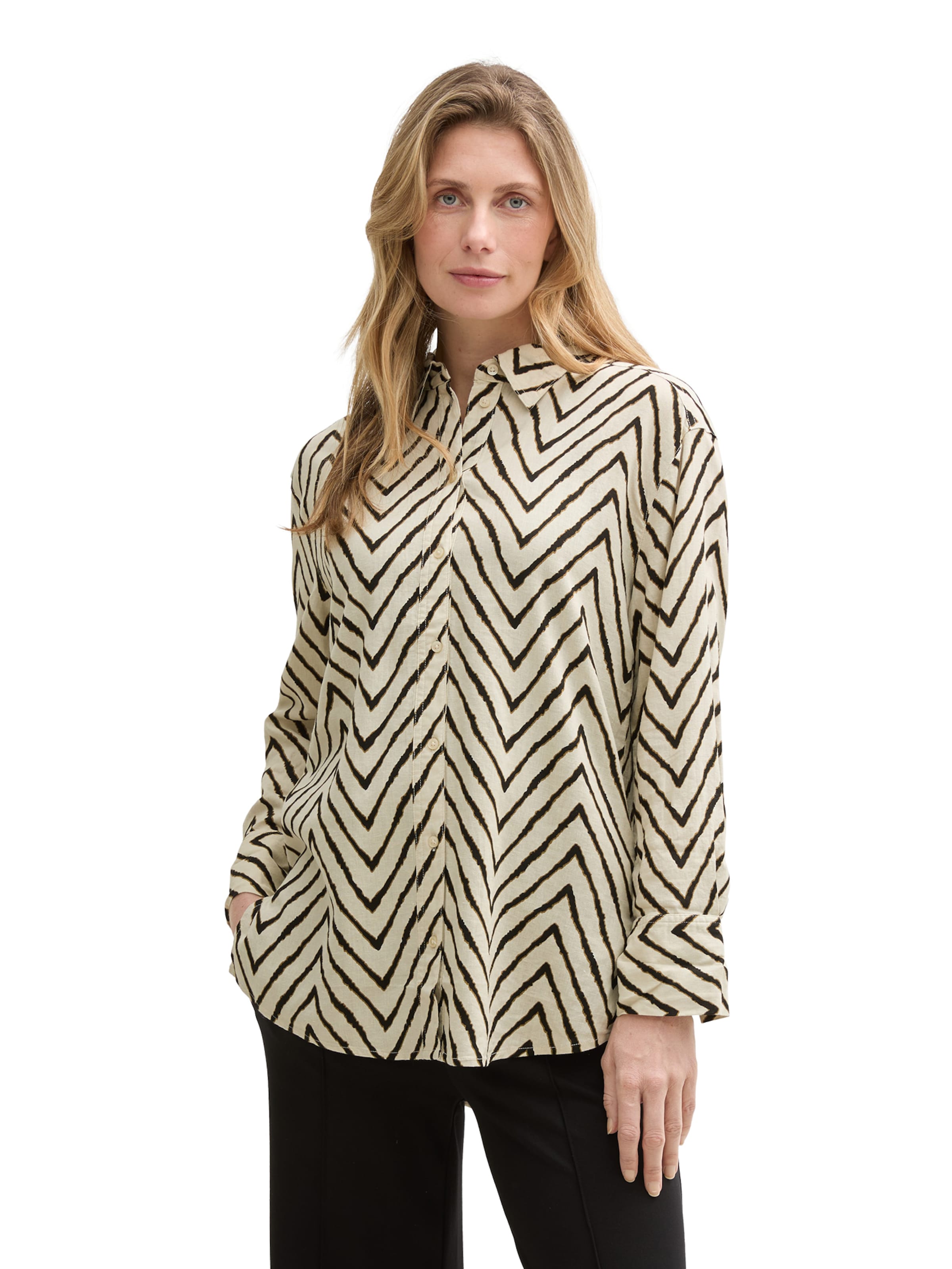 TOM TAILOR Blouse in Beige: voorkant