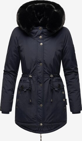 NAVAHOO Winterparka 'Sweety Deluxe' in Blauw: voorkant