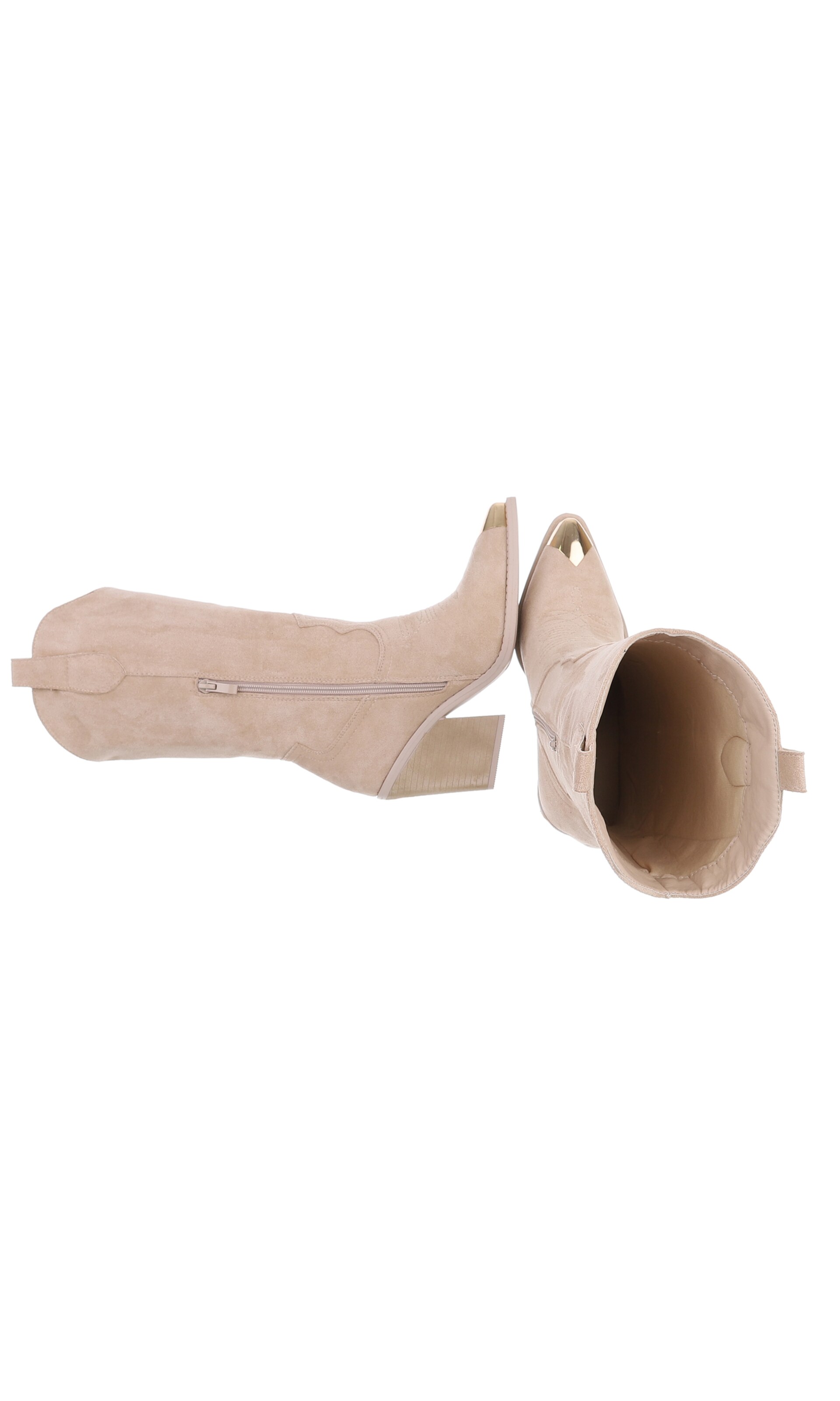 Ital-Design Cowboy Boots in Beige