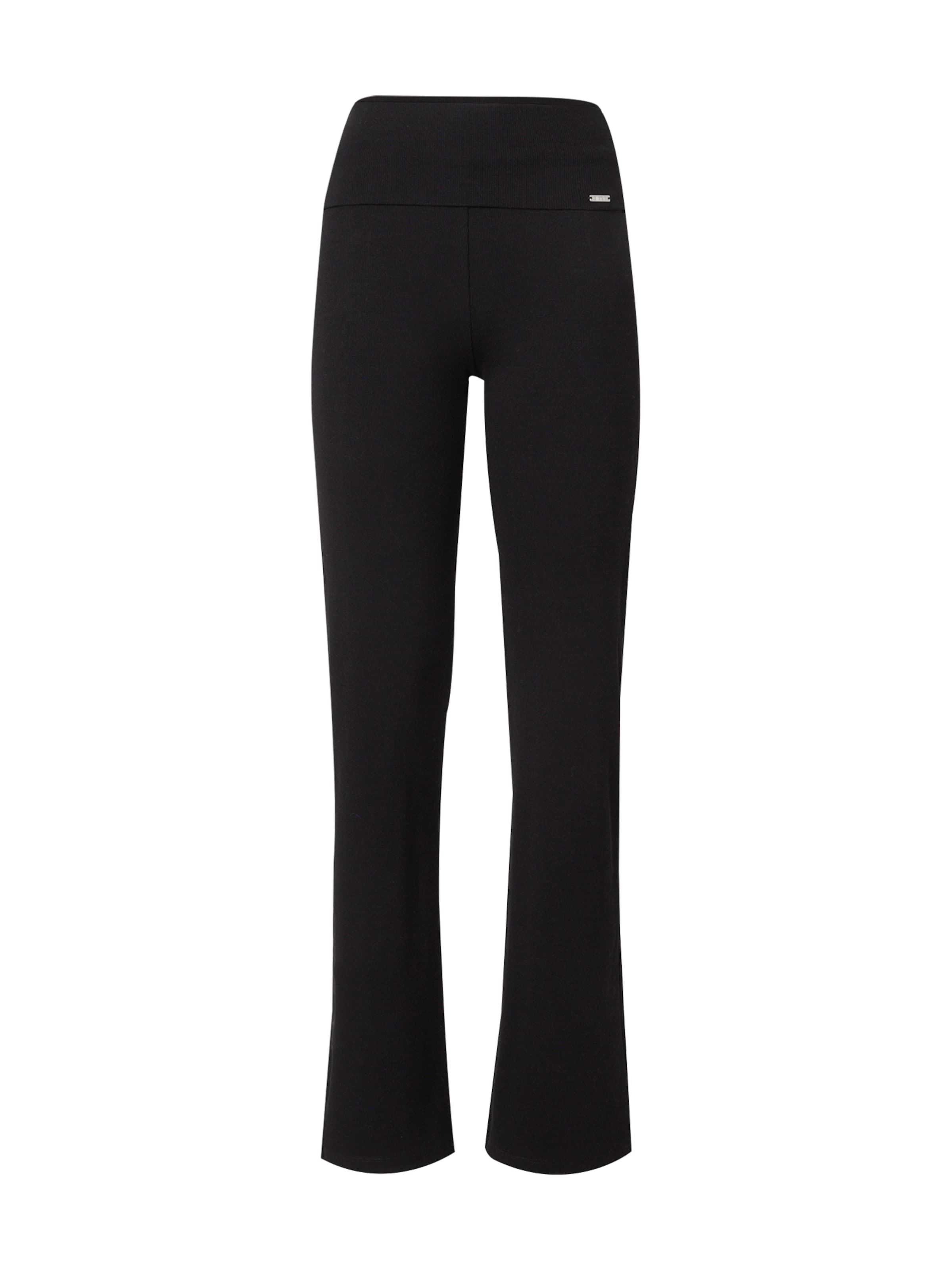 évasé Pantalon de sport Aim'n en noir : devant