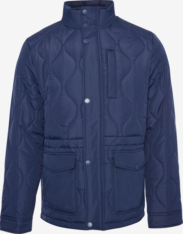Threadbare Between-Season Jacket in Blue: front