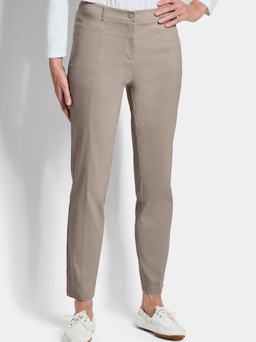 Coupe slim Pantalon Goldner en beige : devant