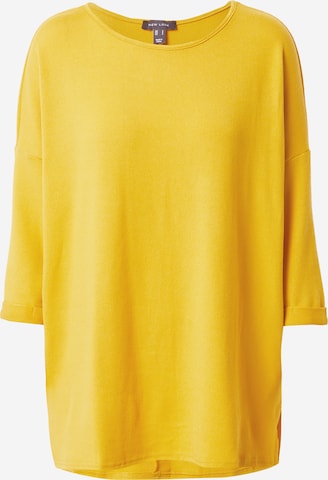 dzeltens NEW LOOK "Oversize" stila džemperis 'BELLA': no priekšpuses