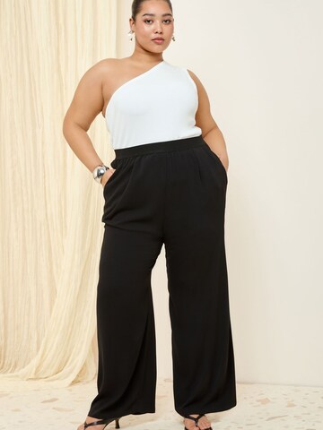 Wide Leg Pantalon Friends Like These en noir