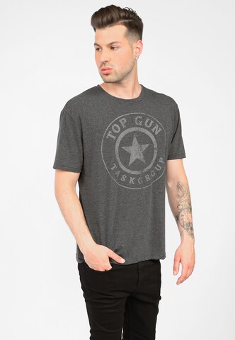 TOP GUN Shirt in Grey: front