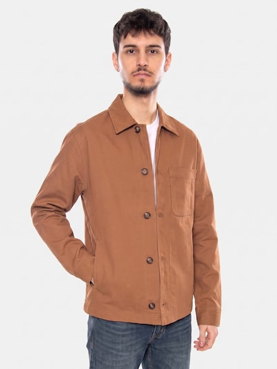 Only & Sons Skjorte 'ONSRONNIE Toasted Coconut' i S i brun, Produktvisning