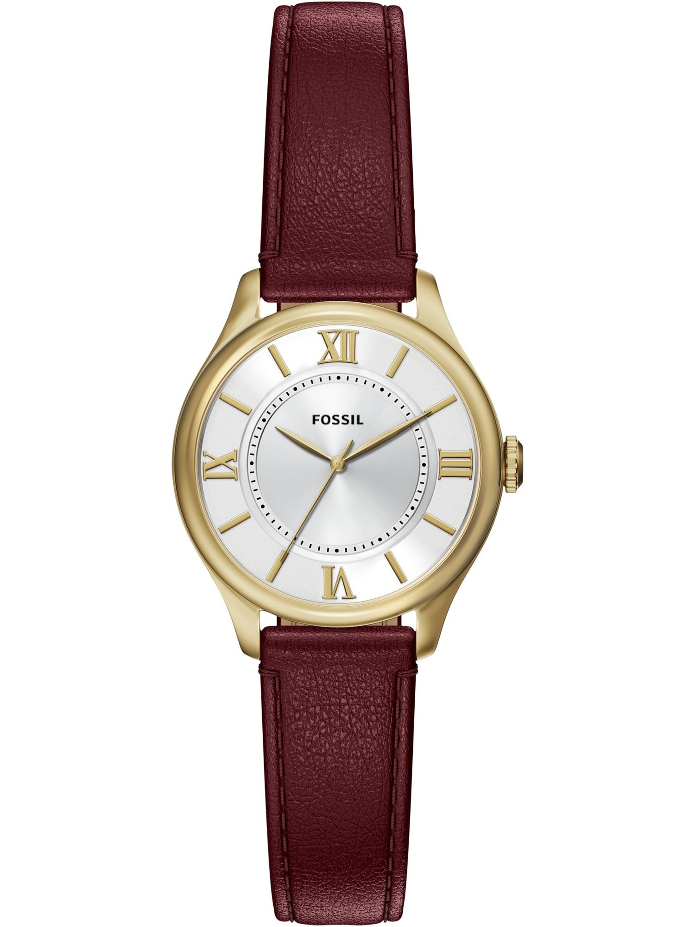 FOSSIL Uhr in One Size in braun / gold / silber, Produktansicht