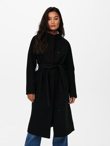 ONLY Ανοιξιάτικο και φθινοπωρινό παλτό 'Emma' σε μαύρο: μπροστά