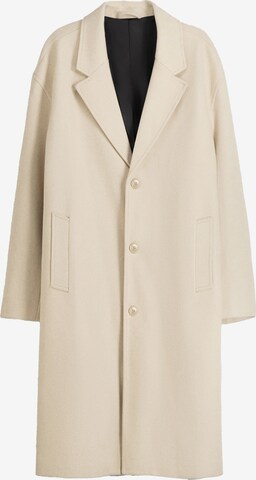 Bershka Between-Seasons Coat in Beige: front