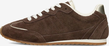 Baskets basses PS Poelman en marron : devant