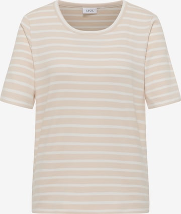 CECIL T-Shirt in Beige: Vorderseite