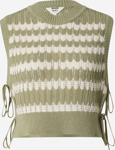 OBJECT Sweater 'DAIVA' in Khaki / White, Item view