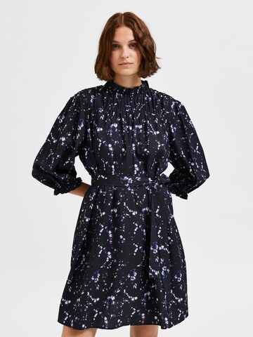 SELECTED FEMME Shirt dress 'Raya' in Black: front