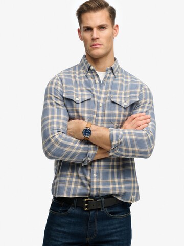 mėlyna Superdry & Co Standartinis modelis Marškiniai: priekis