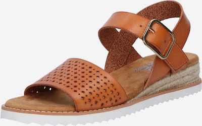 SKECHERS Sandales à lanières 'DESERT KISS - SUNNY FLAIR' en cognac, Vue avec produit