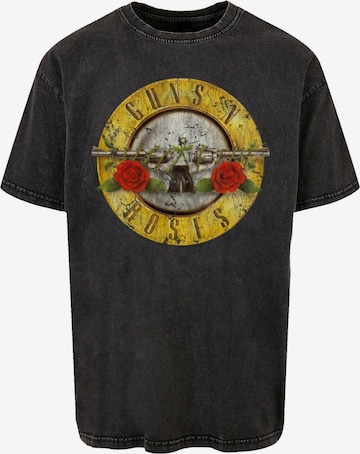 F4NT4STIC Shirt 'Guns 'n' Roses Vintage Classic Logo Black' in Black: front