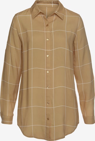 Camicia da donna di LASCANA in beige: frontale
