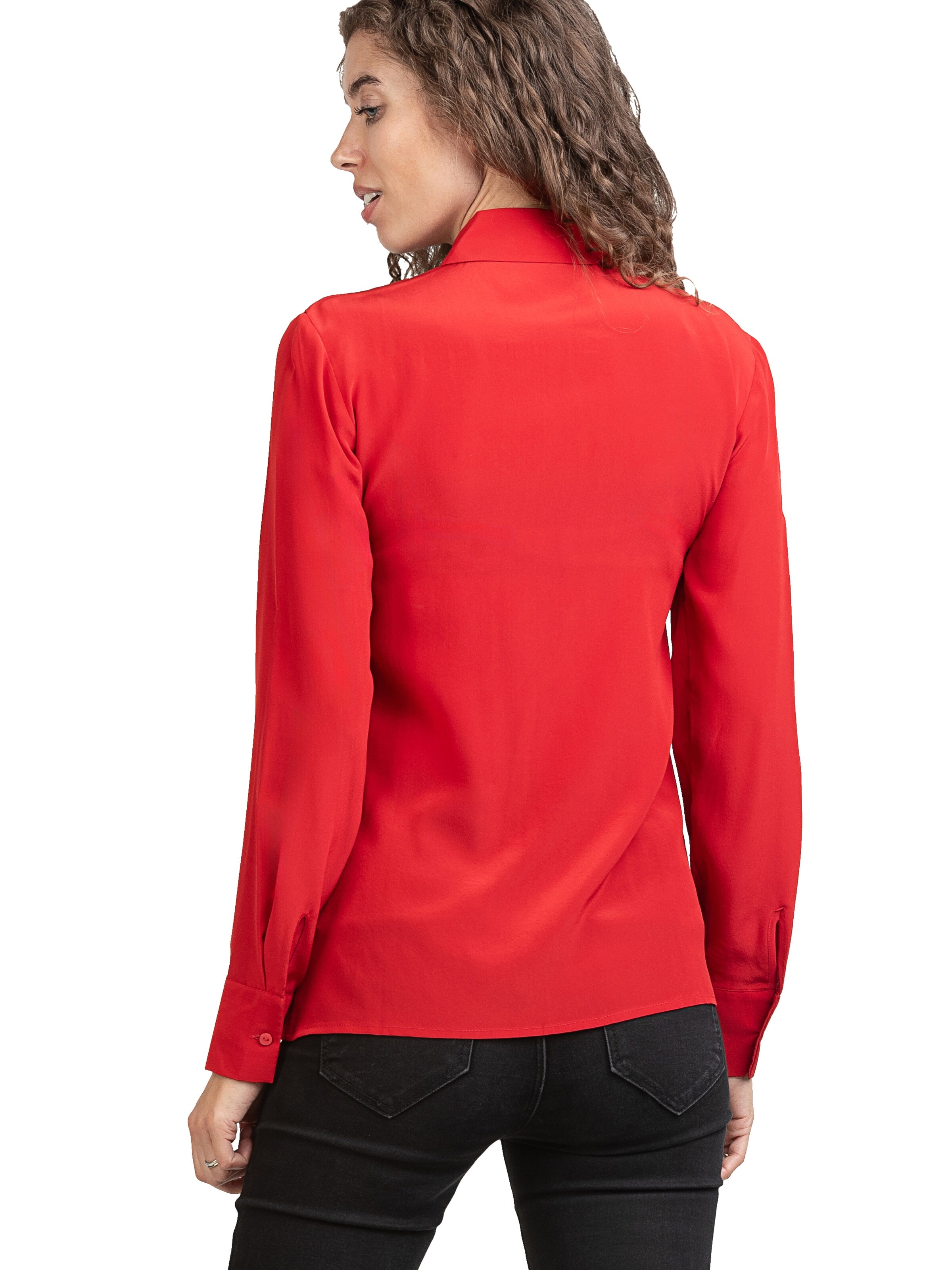 Posh Gear Bluse 'Seidenbluse Collettoseta'‌‌‌‌‌‌‌‌‌‌ in Rot