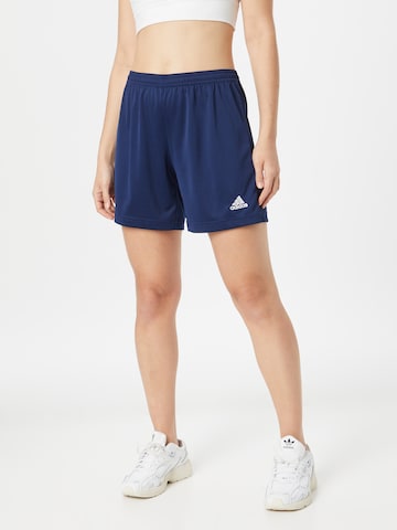 ADIDAS SPORTSWEAR Regular Workout Pants 'Entrada 22' in Blue: front