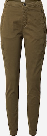 Coupe slim Pantalon cargo 'Jolie' FIVEUNITS en vert : devant