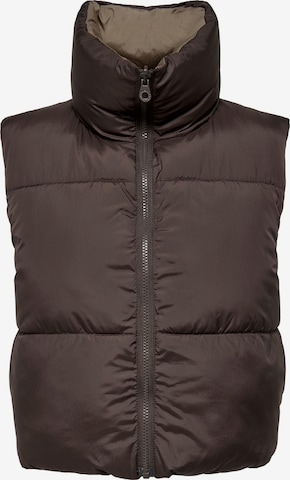 Gilet 'Ricky' ONLY en marron : devant